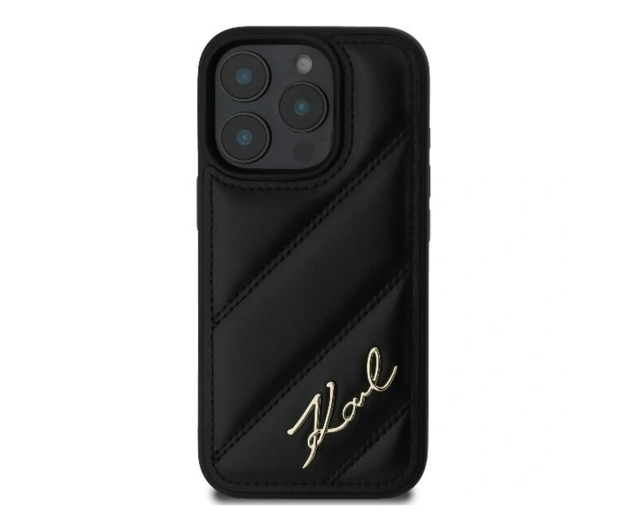 Karl Lagerfeld Quilted Signature do iPhone 16 Pro Max czarny - 1278277 - zdjęcie 2